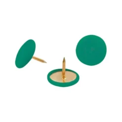 CHINCHETA LISMANIA OFFICE COLOR VERDE CAJA DE 100 UNIDADES