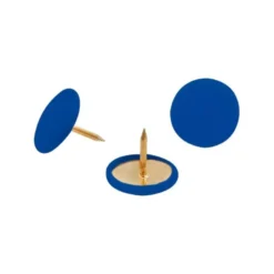 CHINCHETA LISMANIA OFFICE COLOR AZUL CLARO CAJA DE 100 UNIDADES