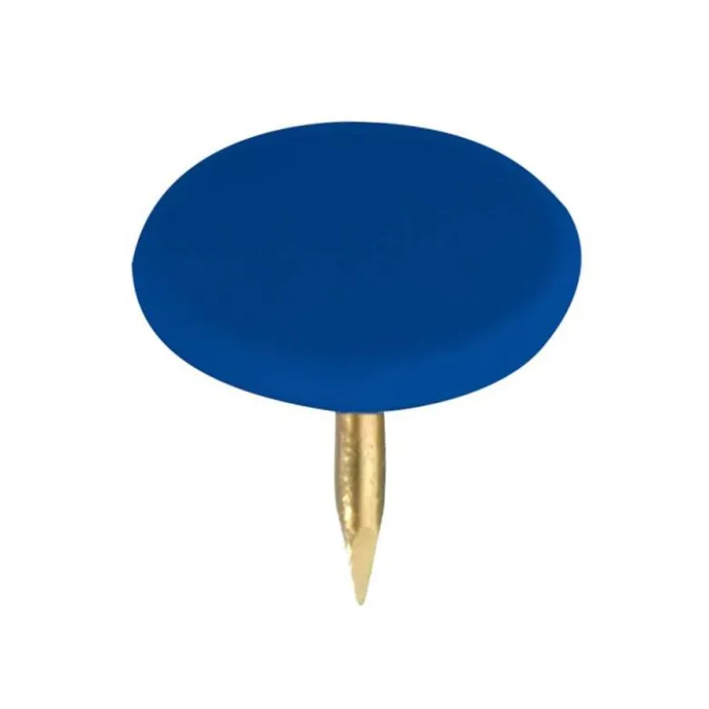 CHINCHETA LISMANIA OFFICE COLOR AZUL CLARO CAJA DE 100 UNIDADES