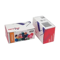 CHINCHETA LISMANIA OFFICE COLOR NARANJA CAJA DE 100 UNIDADES