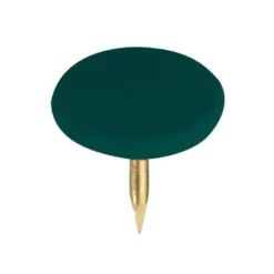 CHINCHETA LISMANIA OFFICE COLOR VERDE OSCURO CAJA DE 100 UNIDADES