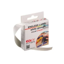 CINTA ADHESIVA COLOP POLIPROPILENO BLANCO BRILLO PARA IMPRESORA E-MARK