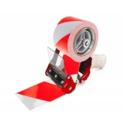 CINTA ADHESIVA Q-CONNECT DE SEGURIDAD BLANCA Y ROJA 20 MT X 48 MM