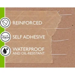 CINTA ADHESIVA Q-CONNECT REFORZADA KRAFT 50MT X 50 MM PARA EMBALAJE