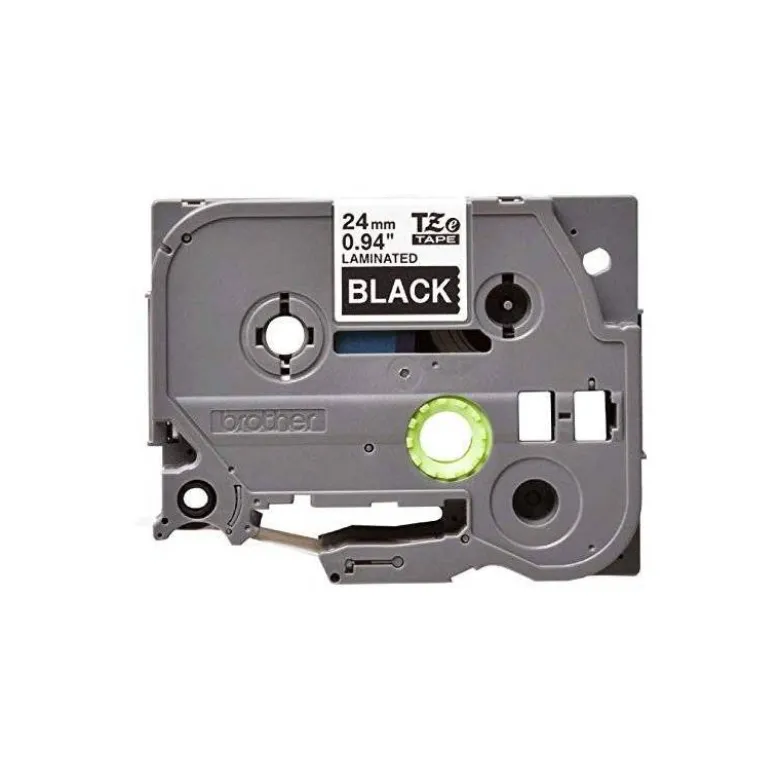 Cinta brother tze-355 color negro-blanco 24mm longitud 8mt