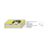Cinta Brother TZE-251 24mm (ancho) x 8m (largo) laminada blanco/negro