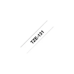 Cinta Brother TZE-221 9mm (ancho) x 8m (largo) laminada blanco/negro