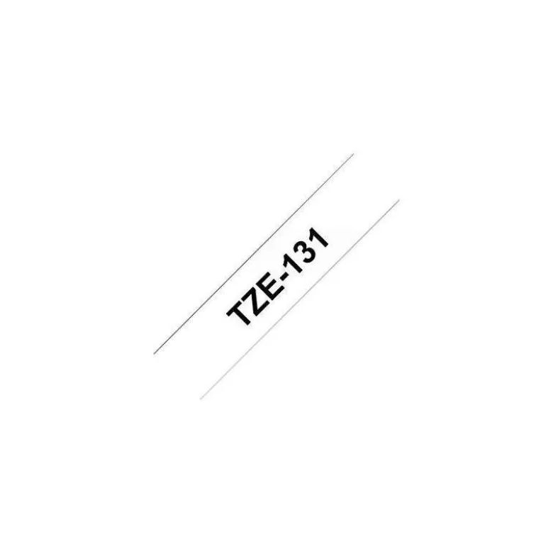 Cinta Brother TZE-221 9mm (ancho) x 8m (largo) laminada blanco/negro