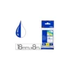 Cinta Brother TZE-243 18mm (ancho) x 8m (largo) laminada azul/blanco