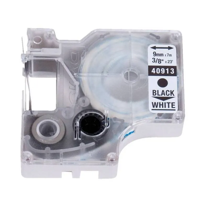 Cinta Dymo D1 Blanco Poliéster 9mmx7mt