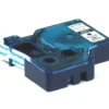 Cinta Dymo D1 Fondo Azul Poliester