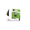Cinta Dymo D1 negro sobre transparente Poliéster