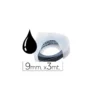 Cinta Dymo relieve en 3D 9mm x 3m Negra