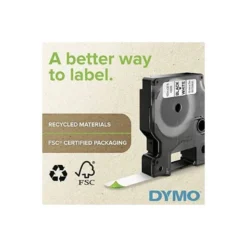 CINTA DYMO VINILO BLANCO 19MM X 5,5MT PARA ETIQUETADORA RHINO