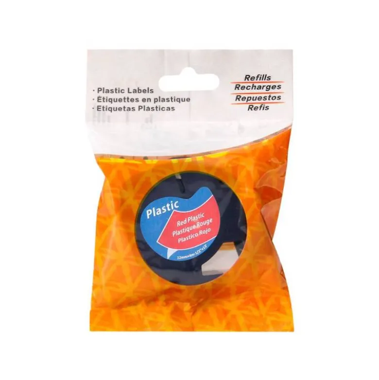 Cinta Letratag Negro/Rojo Q-connect 12mm x 4mt