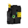 Cinta tze-641 Amarillo/Negro Q-connect 18mm x 8 mt