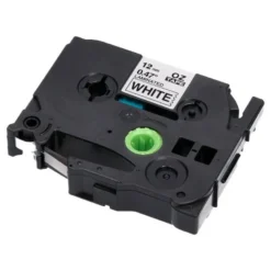 Cinta tze-231 Blanco/Negro Q-connect 12mm x 8 mt