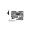 Cinta tze-335 Blanco/Negro Q-connect 12mm x 8 mt