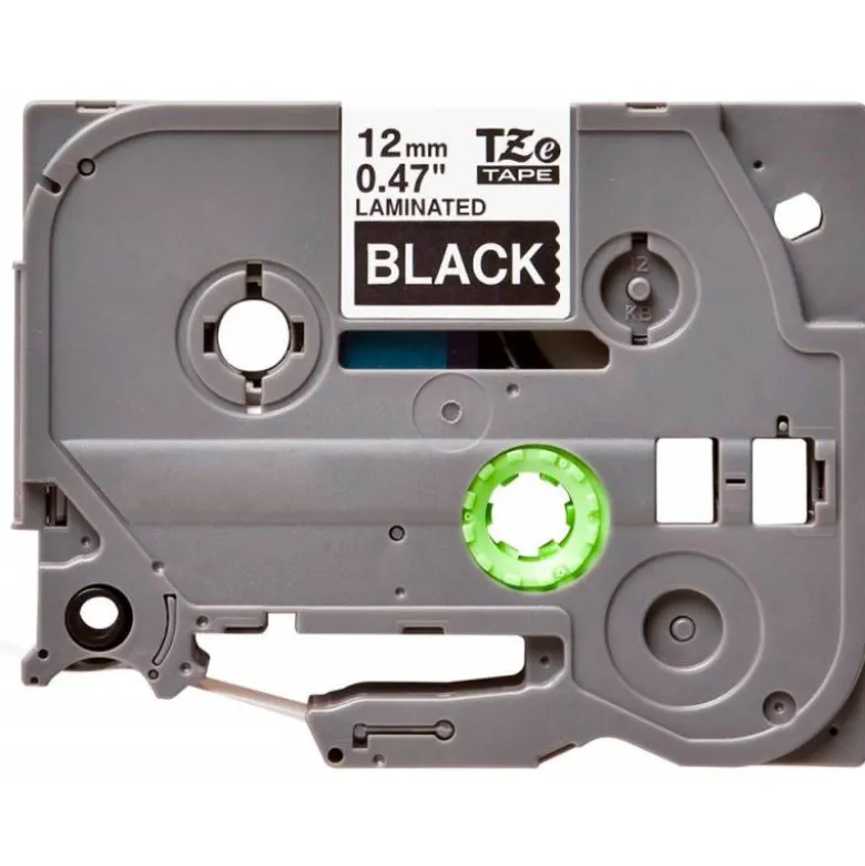 Cinta tze-335 Blanco/Negro Q-connect 12mm x 8 mt