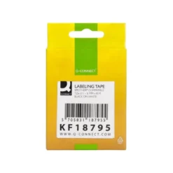 Cinta tze-211 Blanco/Negro Q-connect 6mm longitud 8 mt