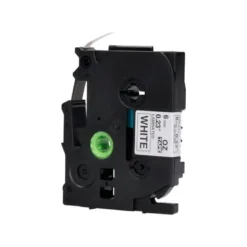 Cinta tze-211 Blanco/Negro Q-connect 6mm longitud 8 mt