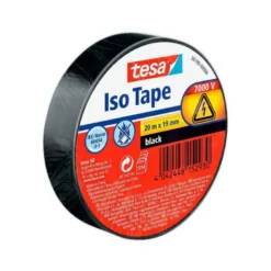 CINTA ADHESIVA AISLANTE TESA 20 MT X 19 MM COLOR NEGRO