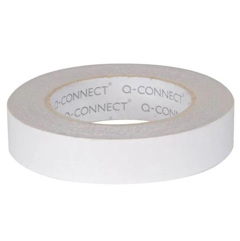 Cinta adhesiva doble cara marca Q-Connect 33 mt x 25 mm