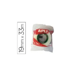Cinta adhesiva invisible marca Apli 33 m x 19 mm