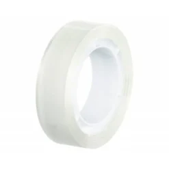 Cinta adhesiva invisible marca Q-Connect 7,5 mt x 19 mm con portarrollo en Blister