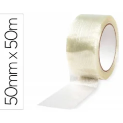 Cinta adhesiva marca Q-Connect monofilamentos transparente