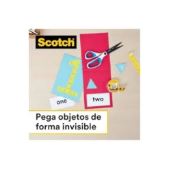 Cinta adhesiva marca Scotch doble cara 33 mt x 19 mm