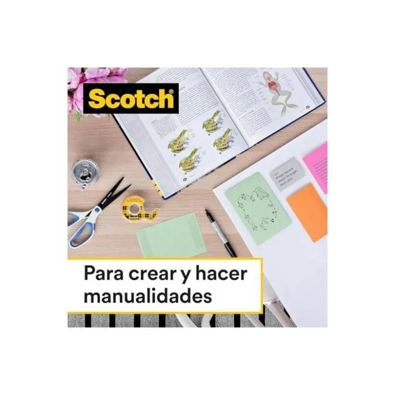 Cinta adhesiva marca Scotch doble cara 33 mt x 19 mm