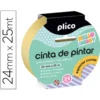 CINTA ADHESIVA PLICO PARA PINTOR ESPECIAL CURVAS 25 MT X 24 MM