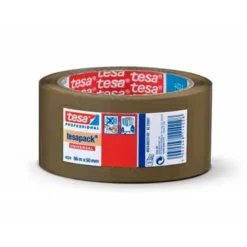 Cinta adhesiva polipropileno Tesa 66 mt x 50 mm color marron