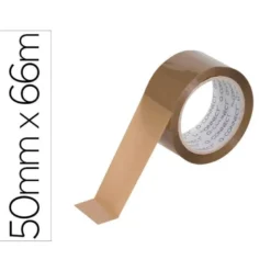 Cinta adhesiva polipropileno marca Q-Connect para embalaje 66 mt x 50 mm