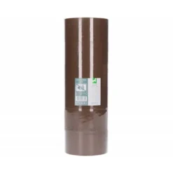 Cinta adhesiva Q-Connect polipropileno havana 66 mt x 50 mm para embalaje bajo ruido