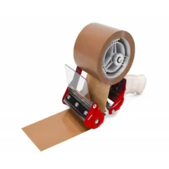 Cinta adhesiva Q-Connect polipropileno havana 66 mt x 50 mm para embalaje bajo ruido