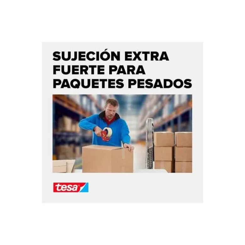CINTA ADHESIVA TESA ECO BIO & STRONG TRANSPARENTE 66 MT X 50 MM PARA EMBALAJE
