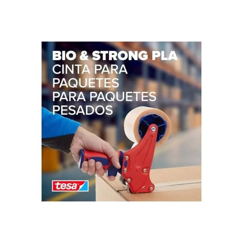 CINTA ADHESIVA TESA ECO BIO & STRONG TRANSPARENTE 66 MT X 50 MM PARA EMBALAJE