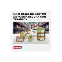 CINTA ADHESIVA TESA ECO BIO & STRONG TRANSPARENTE 66 MT X 50 MM PARA EMBALAJE