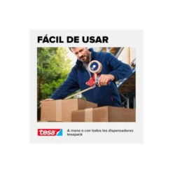CINTA ADHESIVA TESA ECO PAPEL COLOR KRAFT 50 MT X 50 MM PARA EMBALAJE