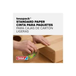 CINTA ADHESIVA TESA ECO PAPEL COLOR KRAFT 50 MT X 50 MM PARA EMBALAJE