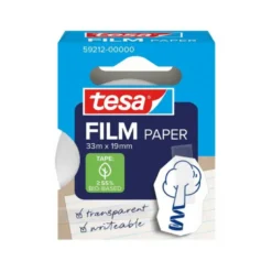 CINTA ADHESIVA TESA PAPEL TRANSPARENTE 33 MT X 19 MM