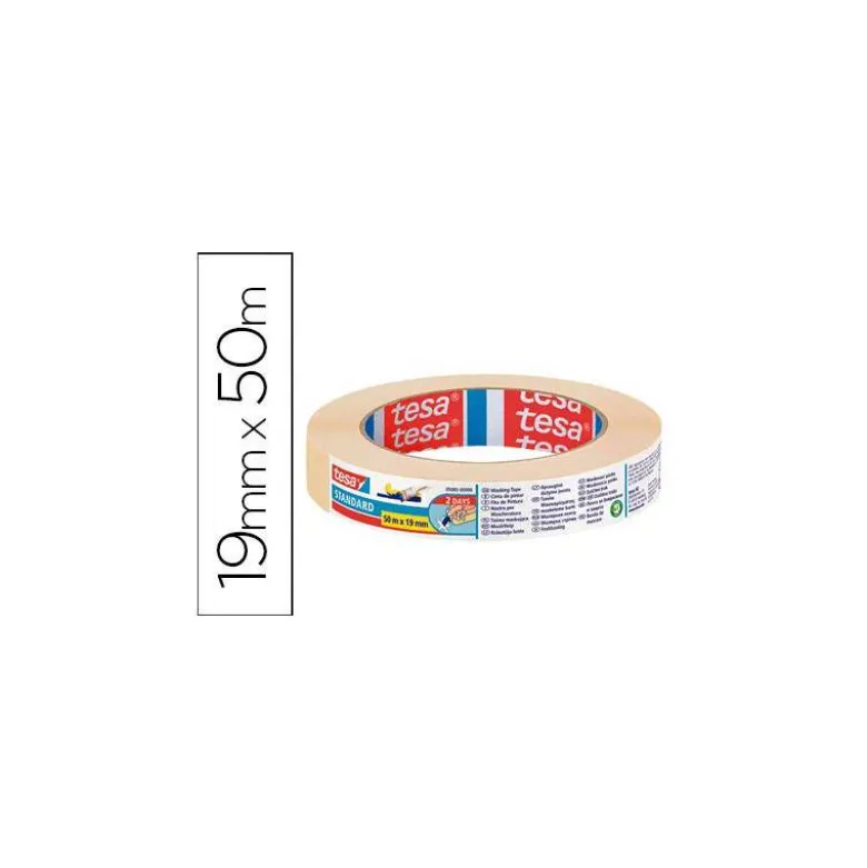Cinta adhesiva tesa pintor 50 mt x 19 mm