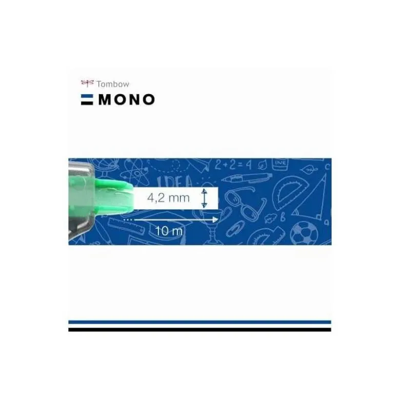 Cinta correctora marca Tombow 10 m largo