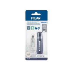 CINTA CORRECTORA MILAN 5 MM X 6 M COLECCION 430 SINCE 1918 AZUL MARINO BLISTER DE 1 UNIDAD + 1 RECAMBIO