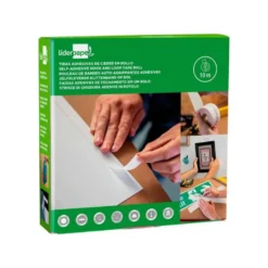 CINTA DE CIERRE ADHESIVA LIDERPAPEL VELCRO COLOR BLANCO 20MM X 10M