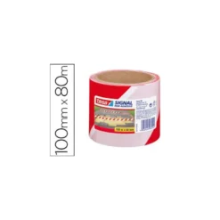 Cinta de señalización marca Tesa 100 m x 80 mm