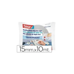 Cinta doble cara marca Tesa 10 mt x 15 mm