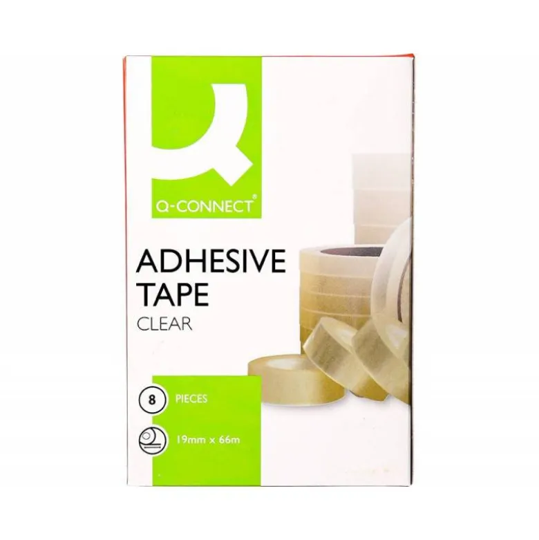 Cinta marca Q-Connect adhesiva 66m x 19mm